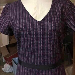 Loft size 10T Navy, pink Dress